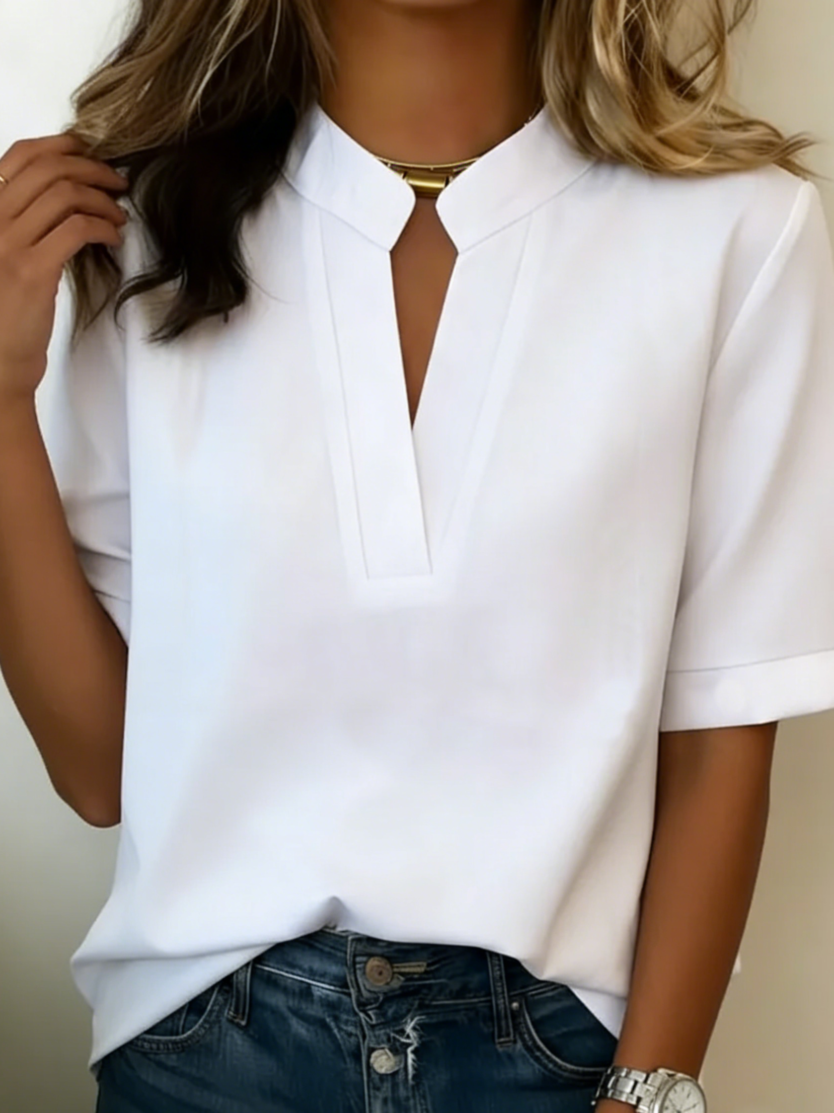 Lunvesso – Camicia relaxed a maniche corte