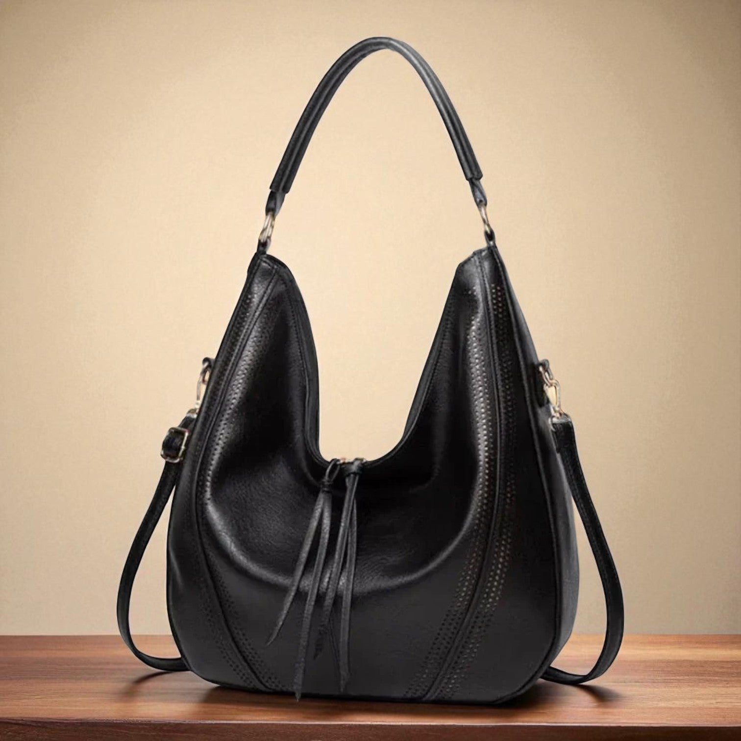 Bolso Hobo Grande para Mujer - Bolso de Hombro Casual y Bandolera Multifunción