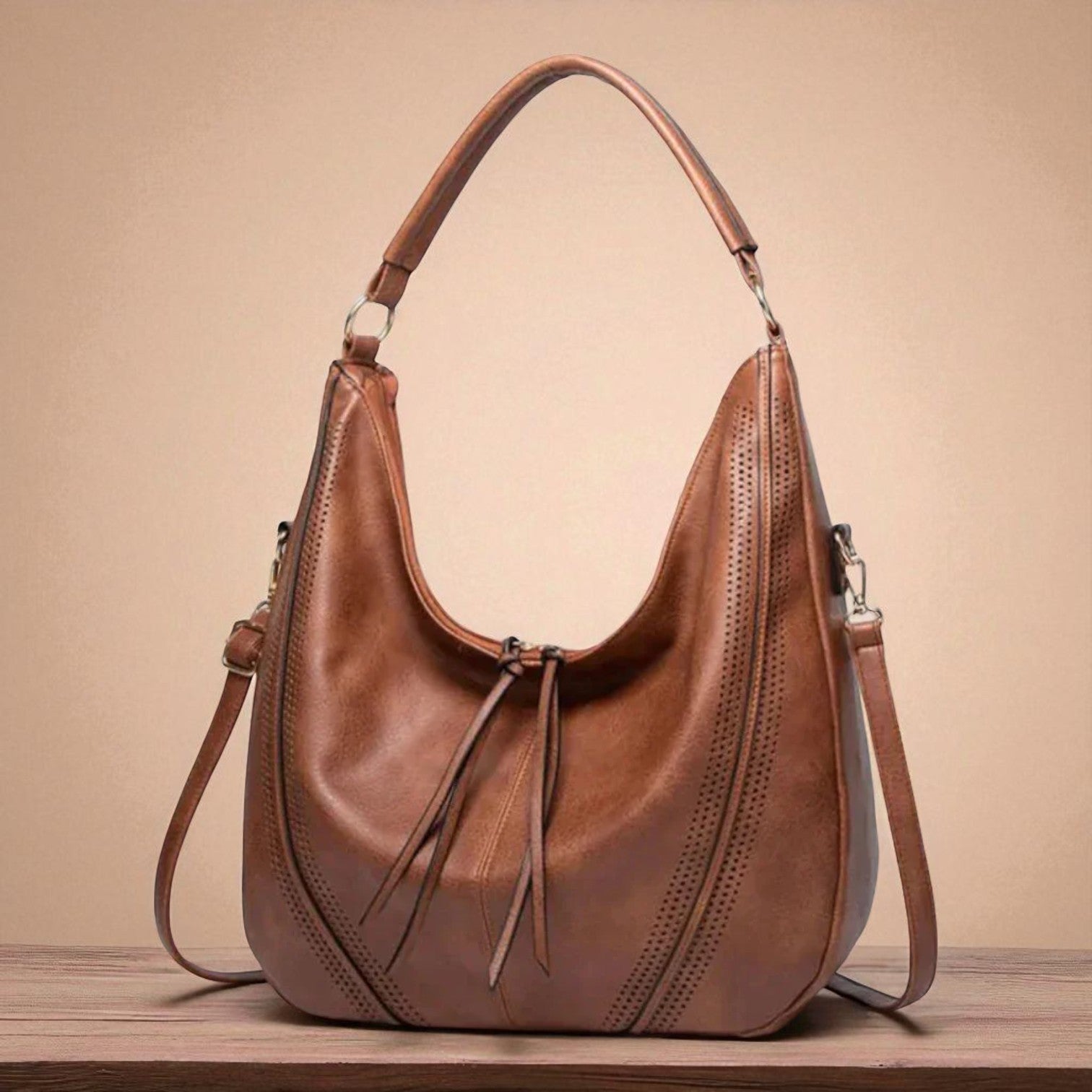 Bolso Hobo Grande para Mujer - Bolso de Hombro Casual y Bandolera Multifunción