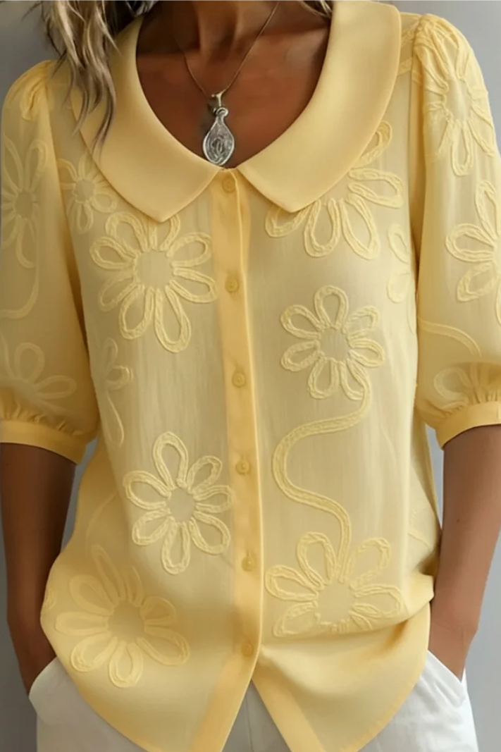 Blusa Media Manga Elegante - Sofia. Bellemont