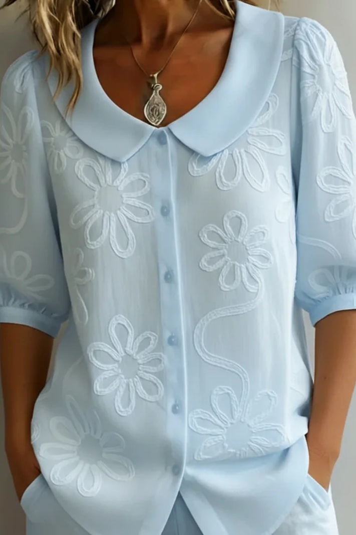 Blusa Media Manga Elegante - Sofia. Bellemont