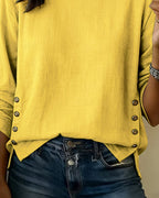 Blusa de Lino cuello Redondo - Sofia Bellemont